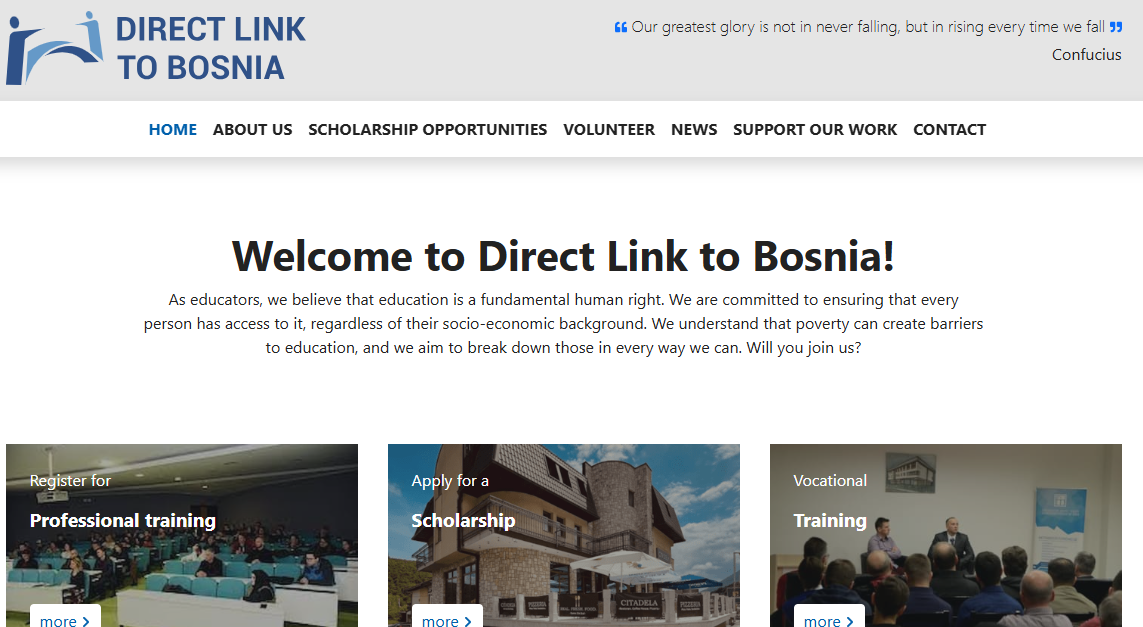 Direct Link to Bosnia Launches New Website