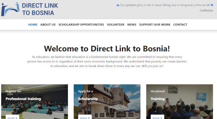 Direct Link to Bosnia Launches New Website