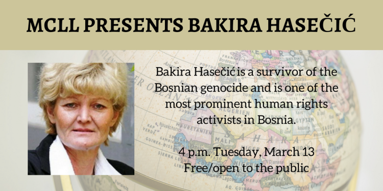 MCLL hosts survivor of the Bosnian genocide